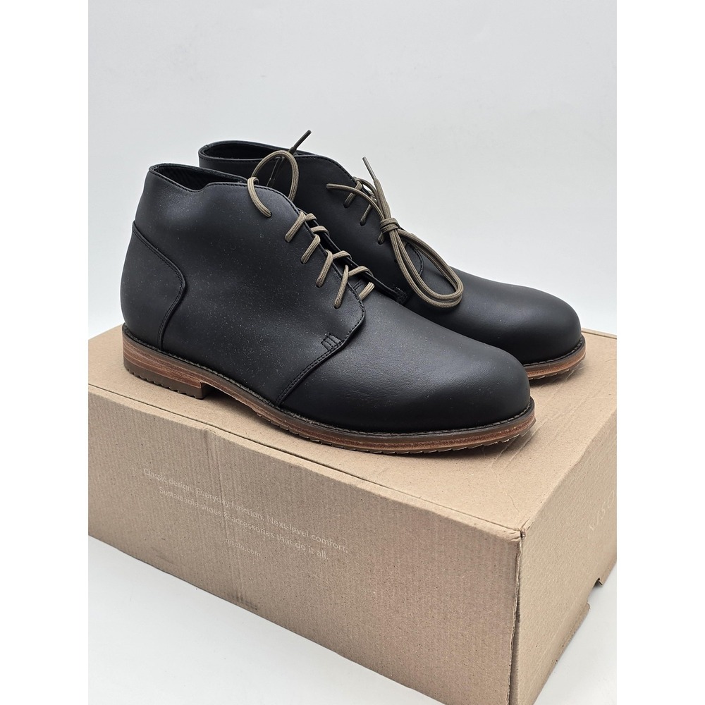 Nisolo Everyday Chukka Boots Mens Size‎ 8 Black Leather Lace Up Ankle Dress New